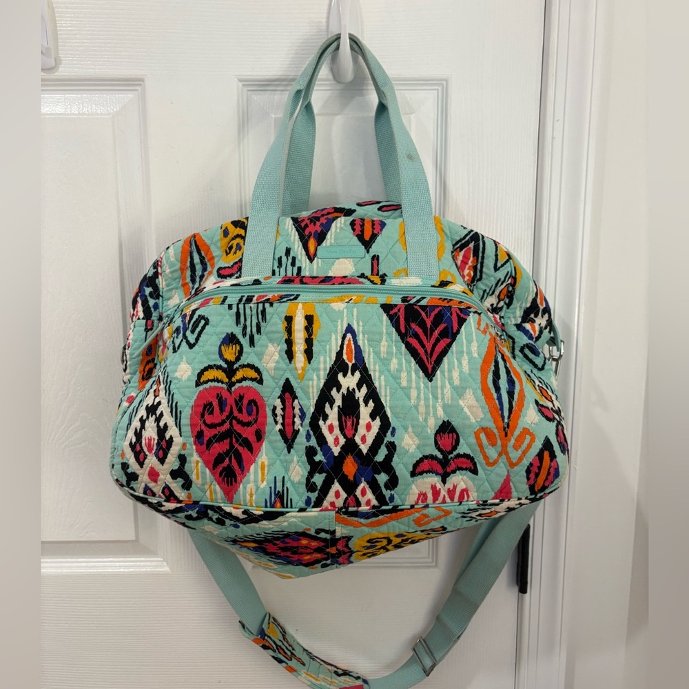 Vera Bradley Mint Green Weekender Bag